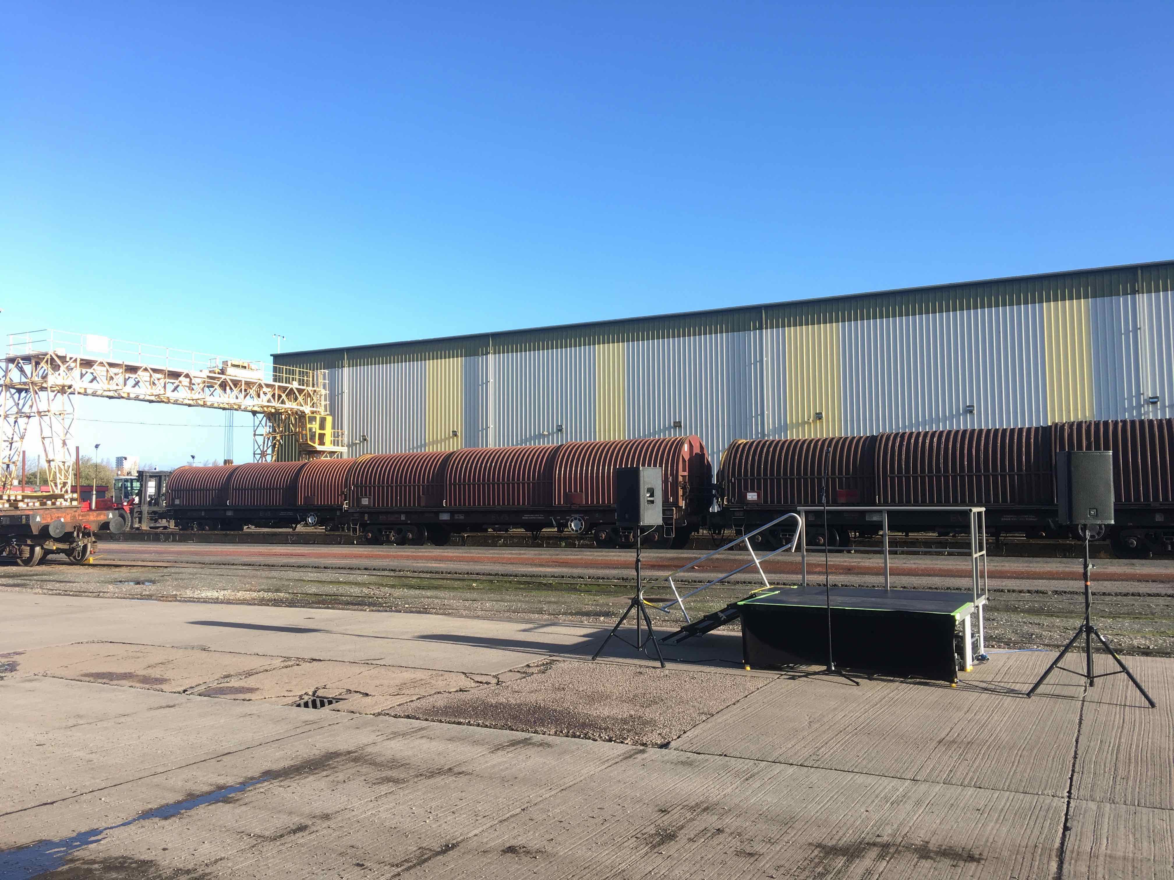 Stage deck platform riser hire from Stage Men