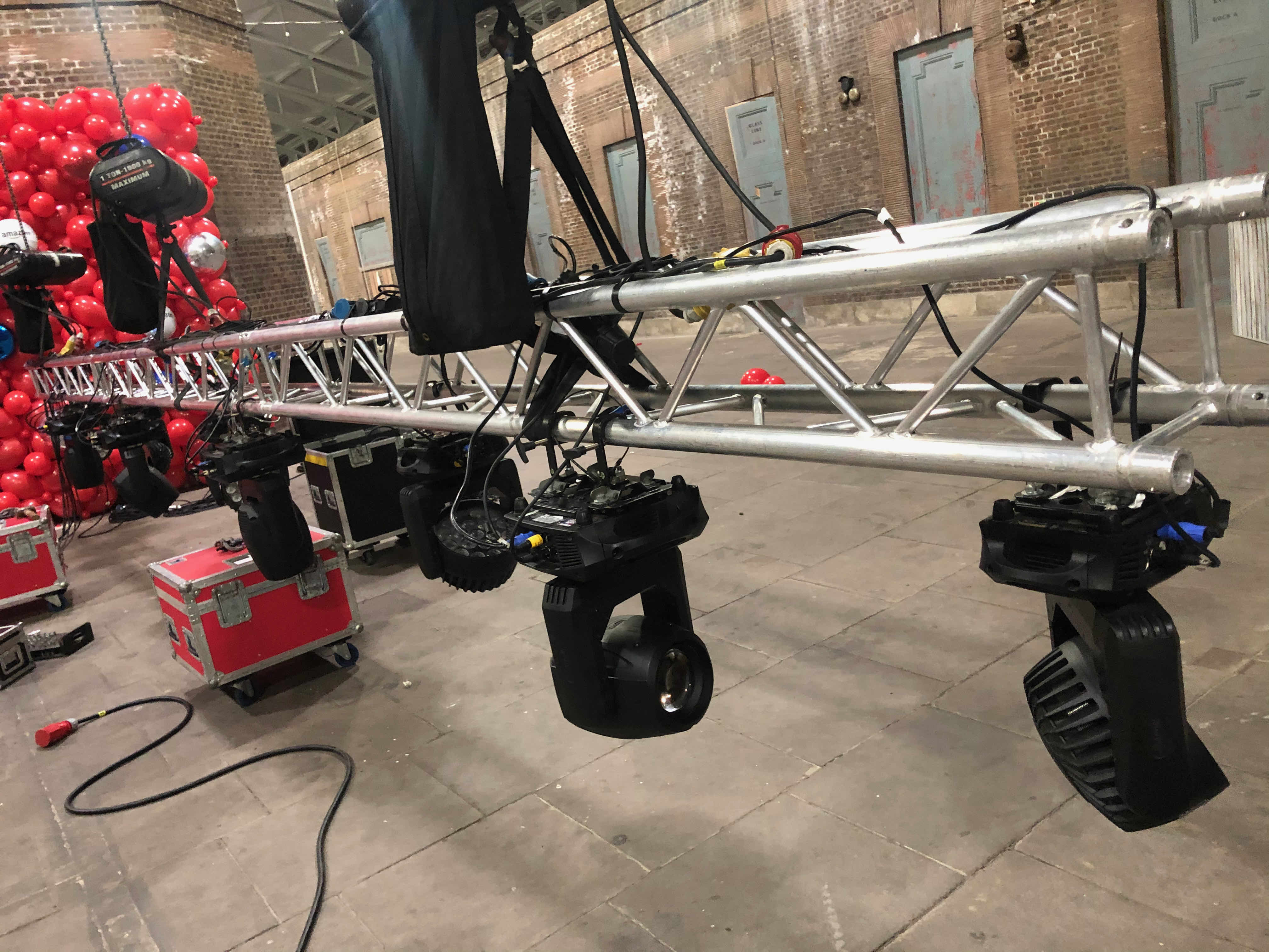 amazon event , amazon trussing , tilbury docks events , tilbury docks amazon event , london truss hire , truss hire london , 