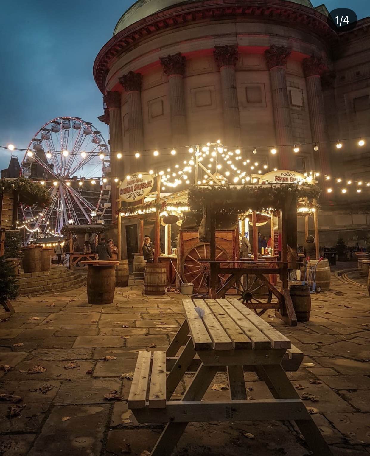 liverpool christmas , dda bench , dda seating , picnic bench hire