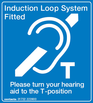 Induction Loop system sign Induction loop hire & rental , induction loop hire , induction loop near me , induction loop law ,